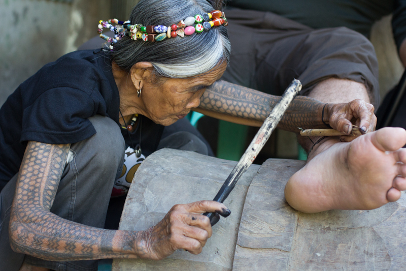 Whang Od tattooing (2012)