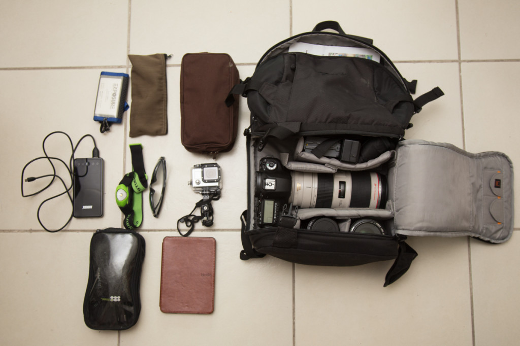 with Lowepro Video Pack 350 AW